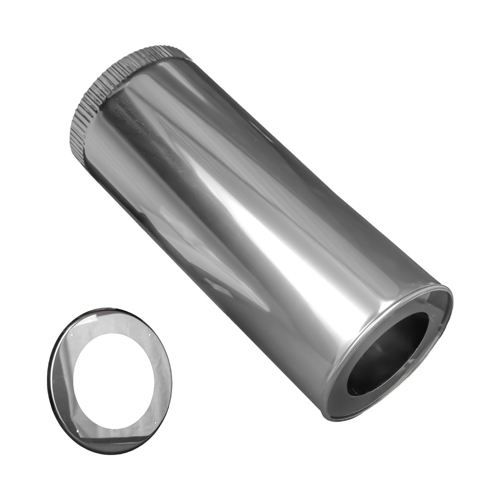 ENCAMISADO 6 A 10" CIELORRASO INFLAMABLE INOXIDABLE CAL. 430 C/ PLATINA Y C/ LANA