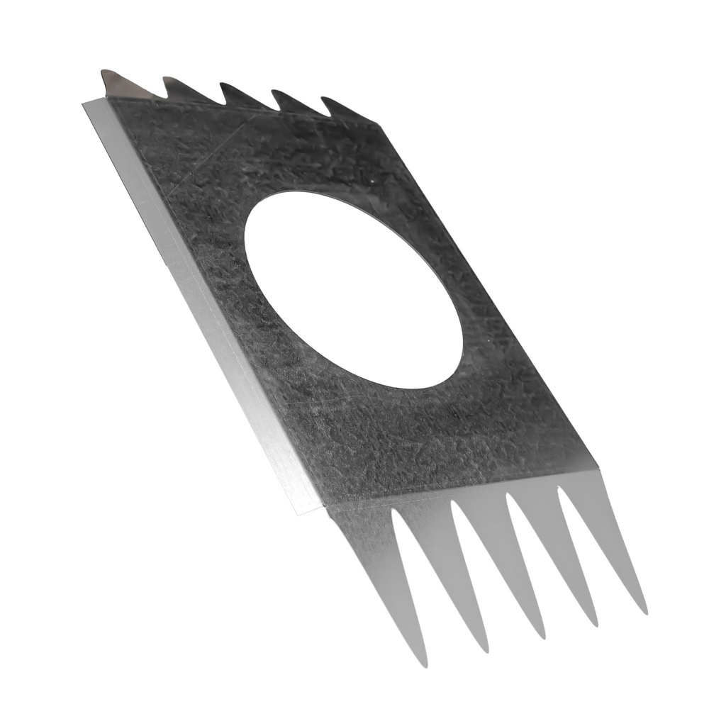 BABETA TECHO 10" GALVANIZADA CHAPA ONDULADA