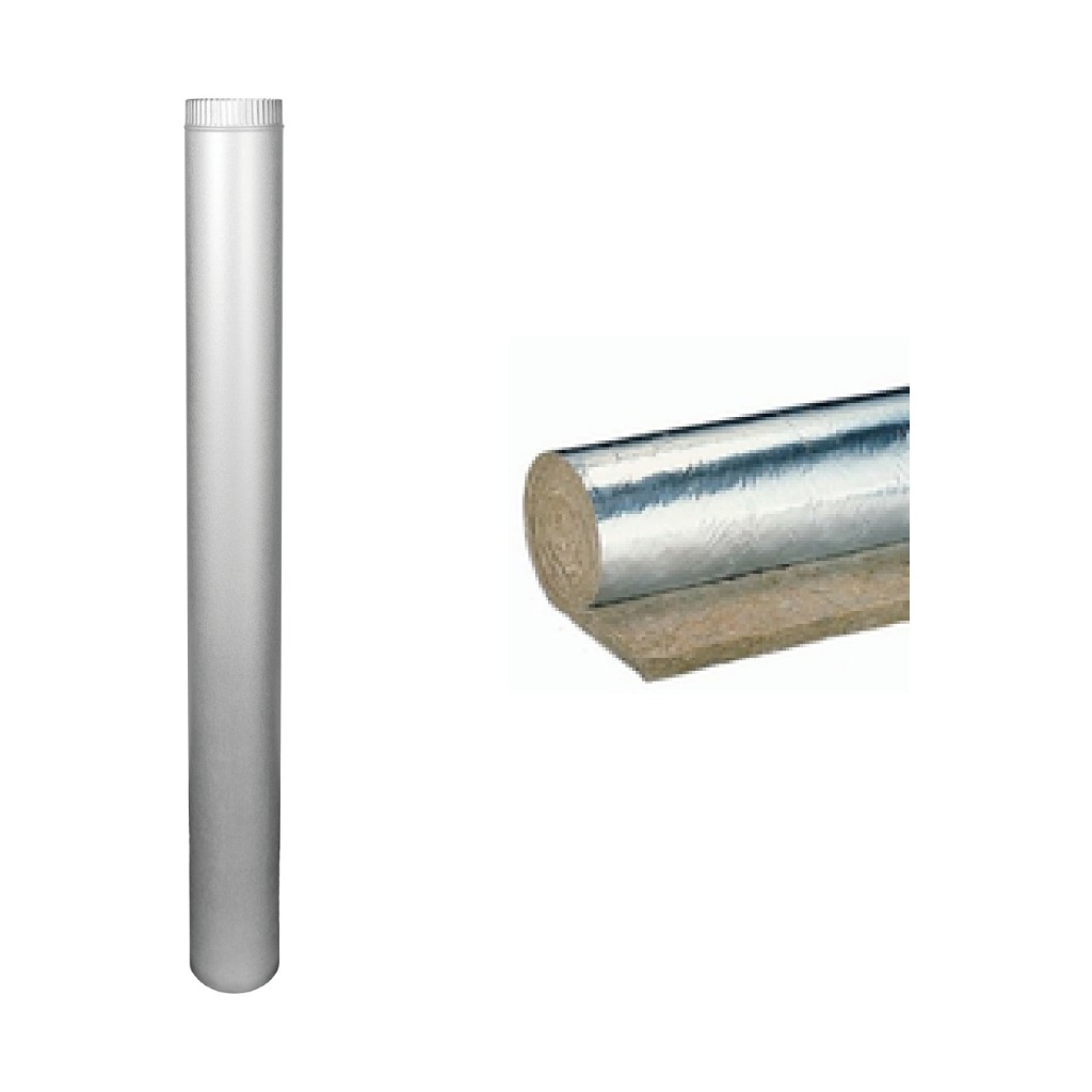 CAÑO 5" GALVANIZADO CON LANA 1,2 MTS