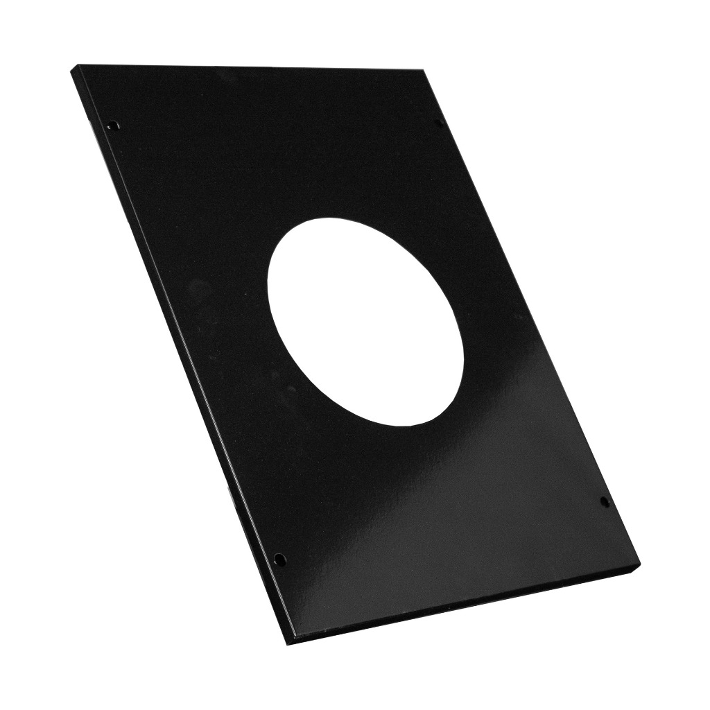 PLATINA 6" TECHO RECTANGULAR ORIFICIO CENTRO GRIS