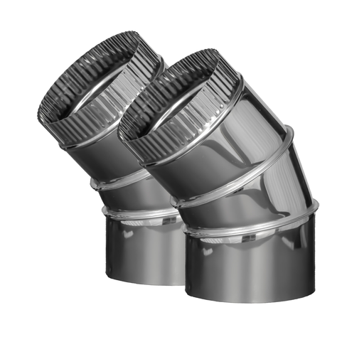 [03C180I452] PAR DE CODOS 7" 45° INOXIDABLE CAL. 430